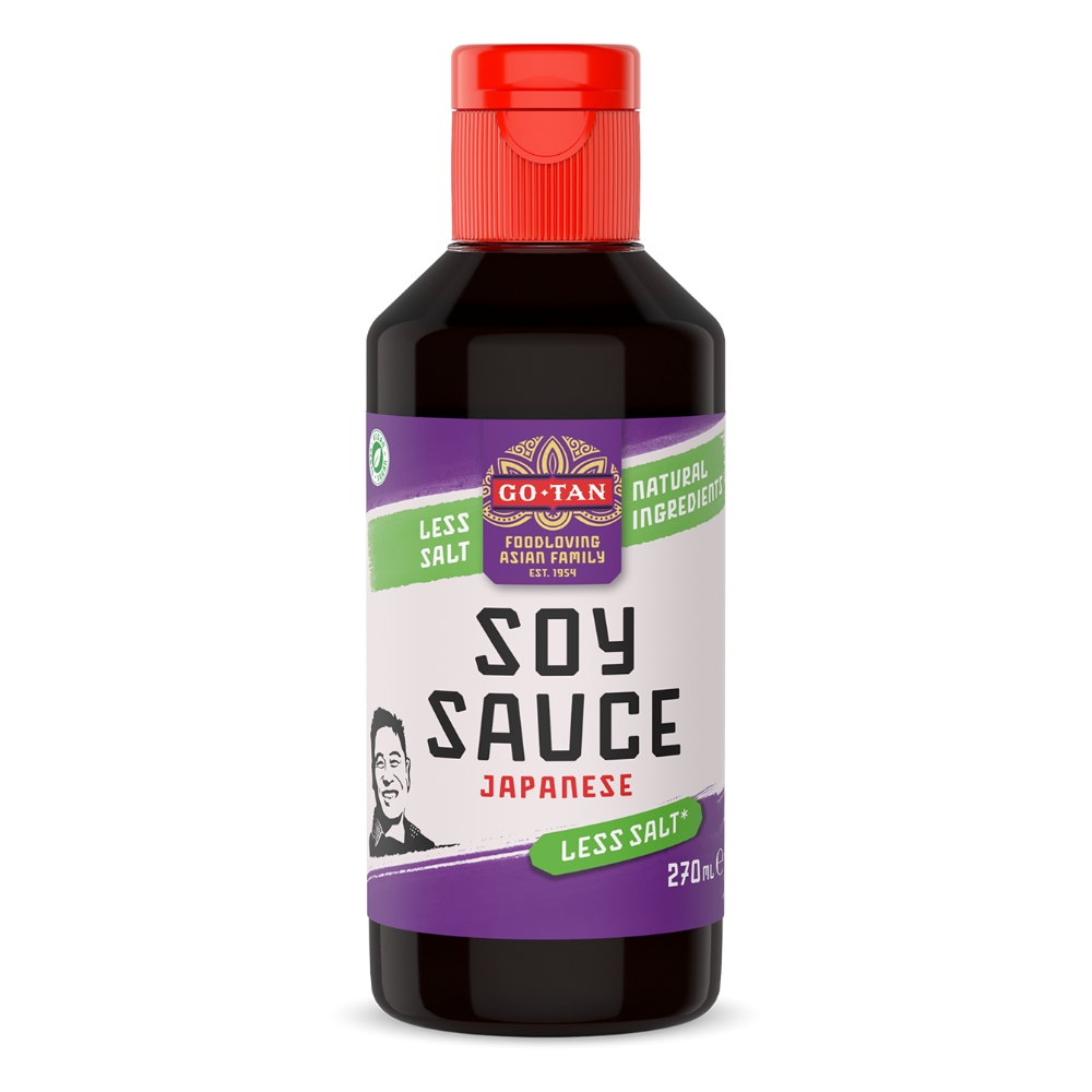 Sosuri japoneze - Sos de soia continut redus de sare 270ml  Go-tan